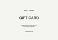 Online Gift Card